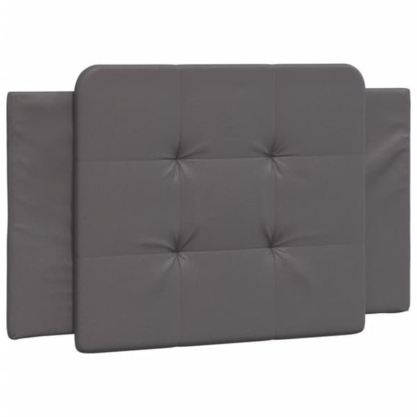Bed Frame with LED without Mattress "Zadar" Grey 100x200 cm