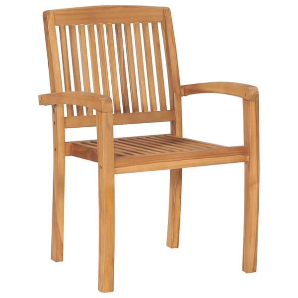 Trädgårdsstolar 2 st med blåa dynor massiv teak