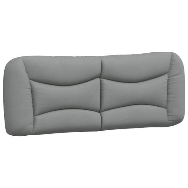 Bed Frame without Mattress "Hvar" Light Grey 180x200 cm Fabric