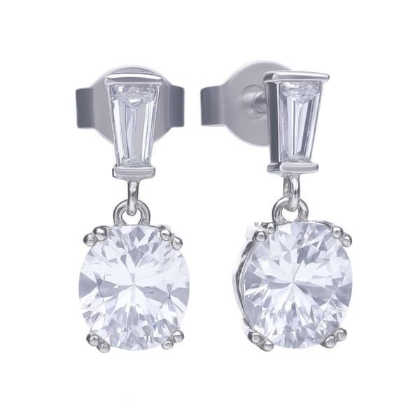 DIAMONFIRE 6220621082 - Earrings Dam (3CM)