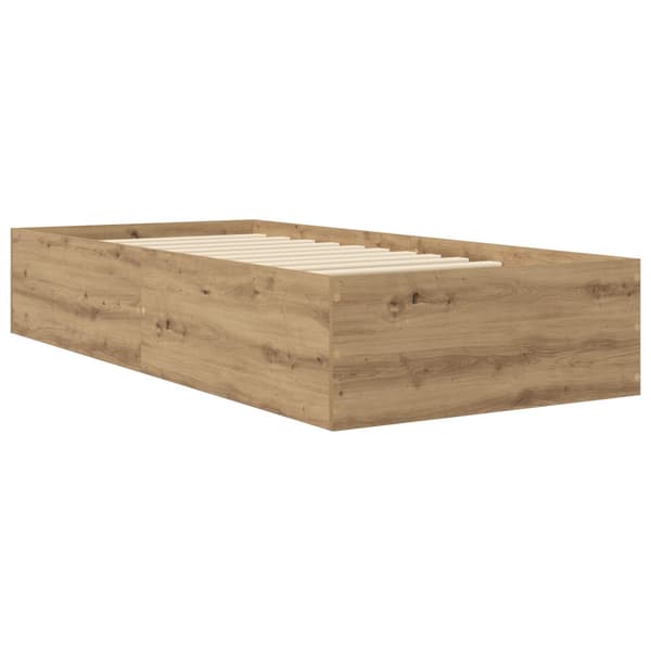 Golvsängsram Artisan-ek 80 x 200 cm Konstruerat trä