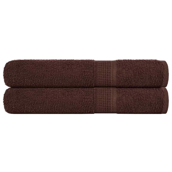 Handdukar FROGN 2 st brun 100x200 cm 360 gsm