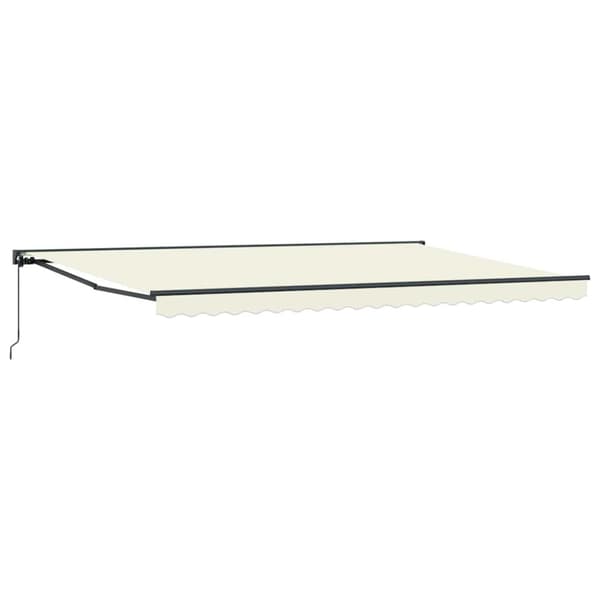 Markisram Kräm 500 × 300 cm Polyester med PU-beläggning