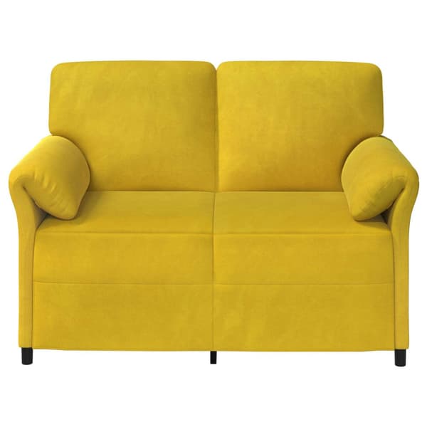2-sits soffa Gul 138 x 83 x 95 cm Sammet