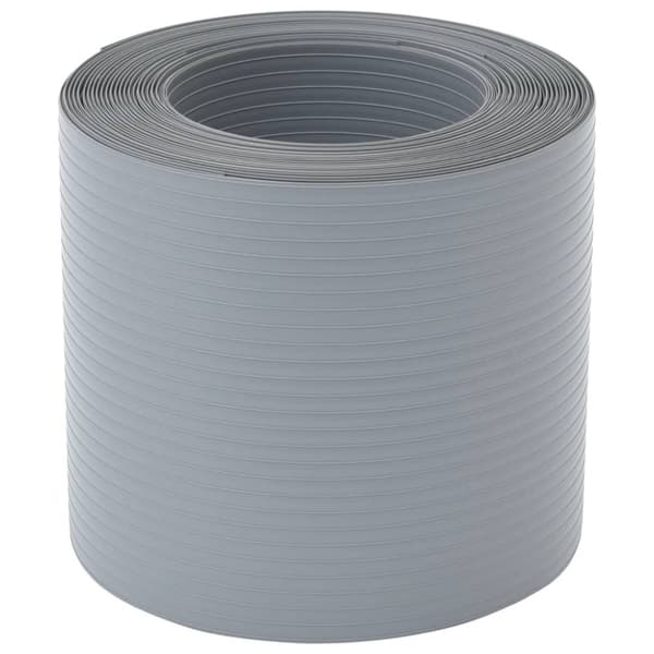 Insynsskydd för trädgården 10 st PVC 252,5x19 cm grå