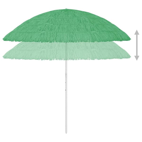 Strandparasoll Hawaii grön 300 cm