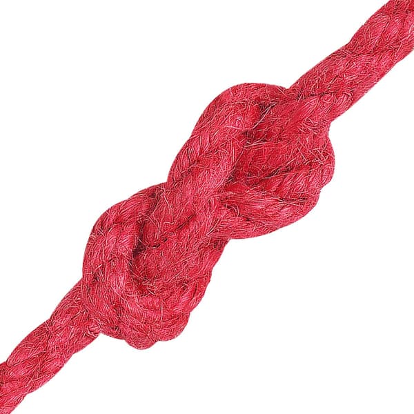 Juterep Röd 100% Tossa jute