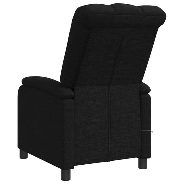 Massagefåtölj Svart Tyg