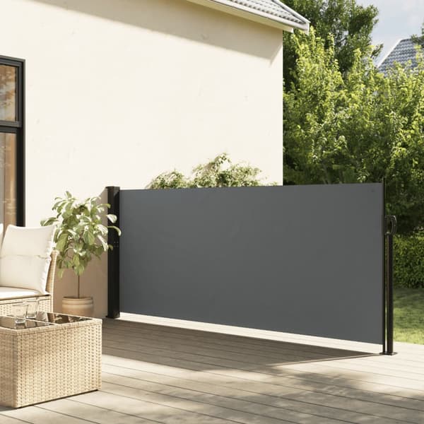 Utdragbar sidomarkis antracit 100x300 cm