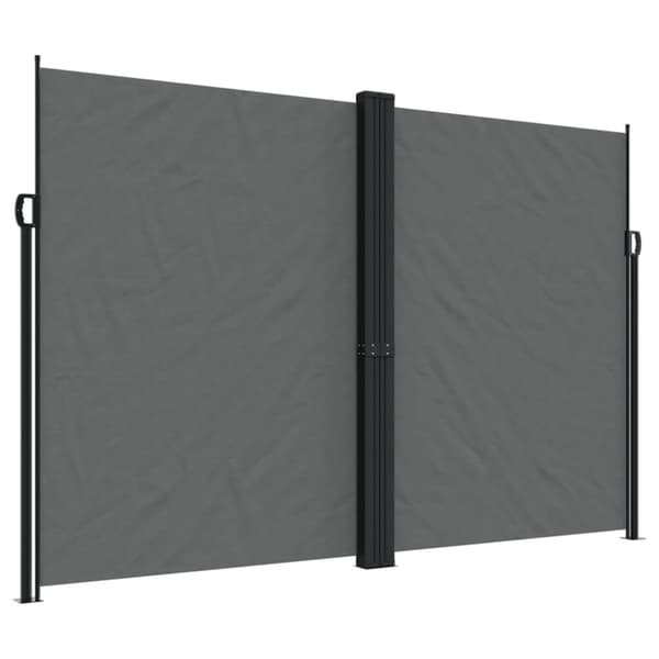 Infällbar sidomarkis antracit 220x1000 cm
