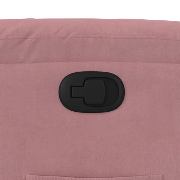 Reclinerfåtölj rosa sammet