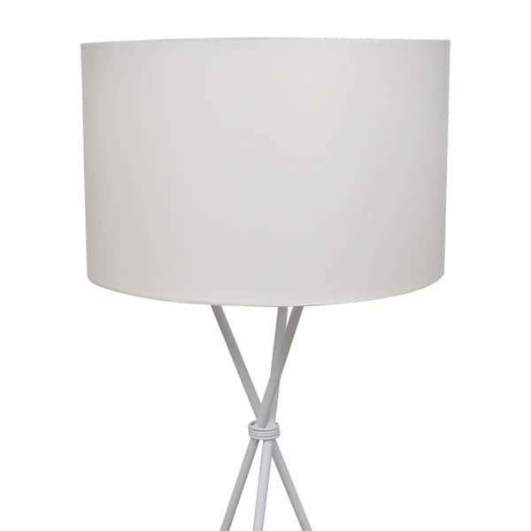 Golvlampa med stativ 139 cm vit