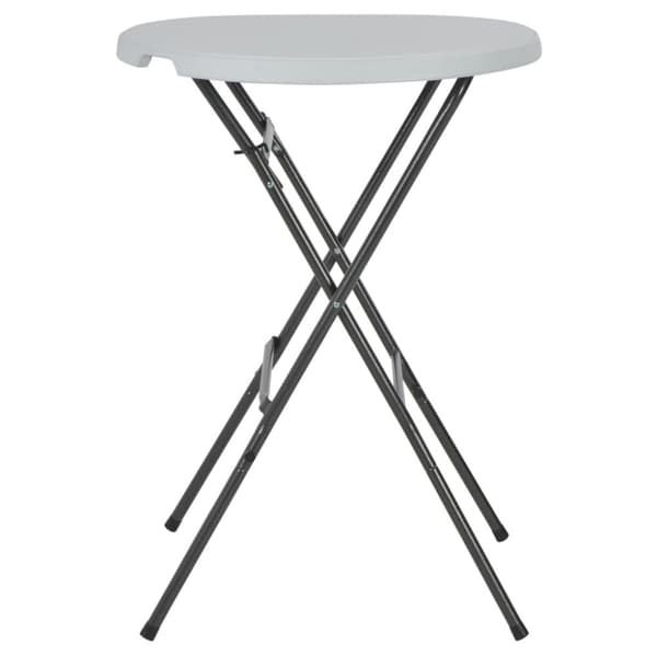 Hopfällbart barbord vit 80x110 cm HDPE