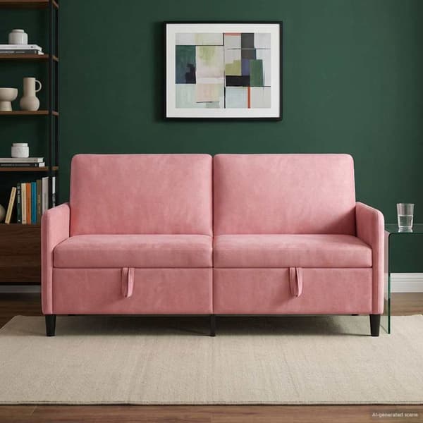 Soffa med förvaring Rosa 172 x 78 x 87 cm Polyester