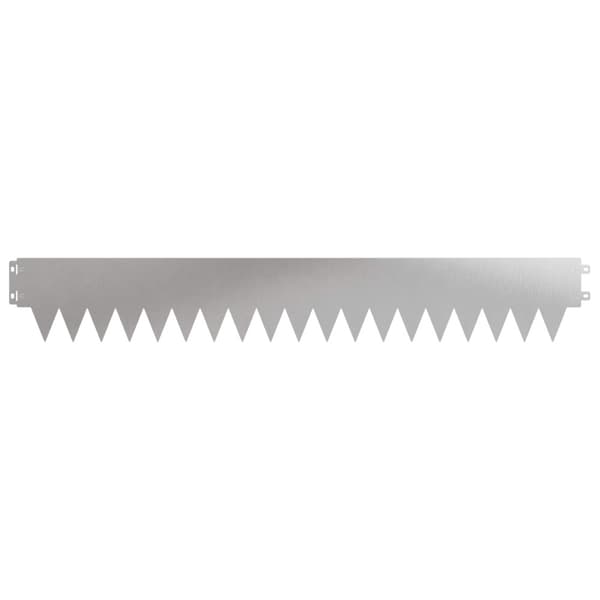 Kant för gräsmatta 20 pcs 103 x 15 cm metall Silver