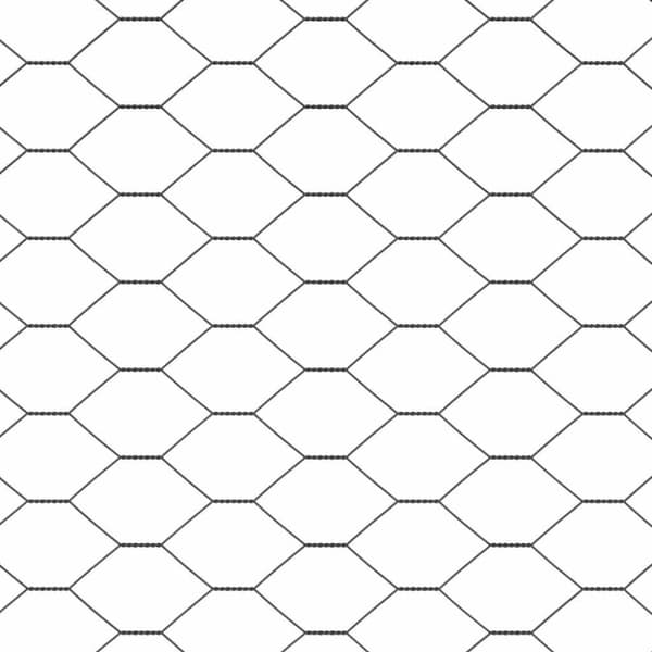 Hexagonstängsel Grå 1,5 x 10 m PVC