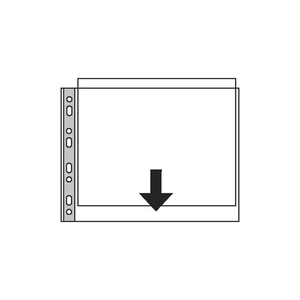 Plastficka ESSELTE A3L prägl 0,08mm50/fp