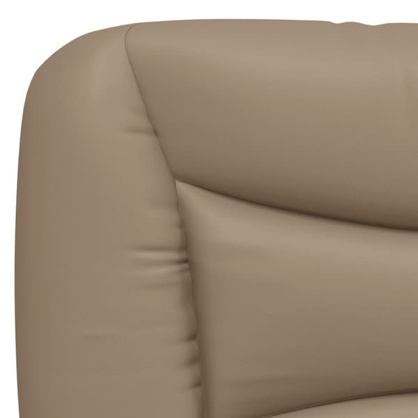 Bed Frame with LED without Mattress "Hvar" Cappuccino 100x200 cm