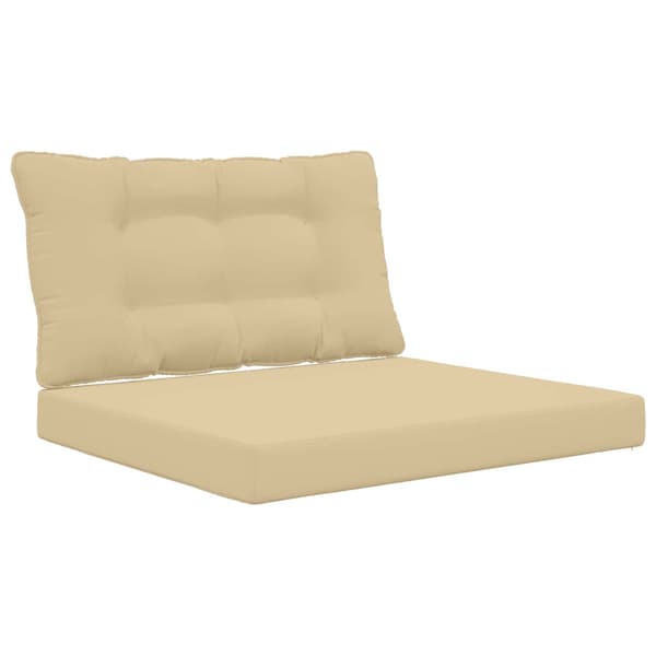 Utomhus Soffa Kudde 2 pcs Beige Polyester