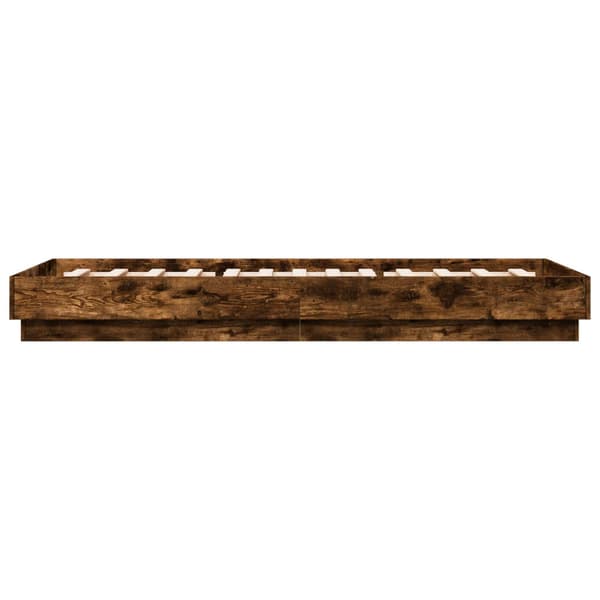 Golvsängsram Rökt ek 80 x 200 cm Konstruerat trä