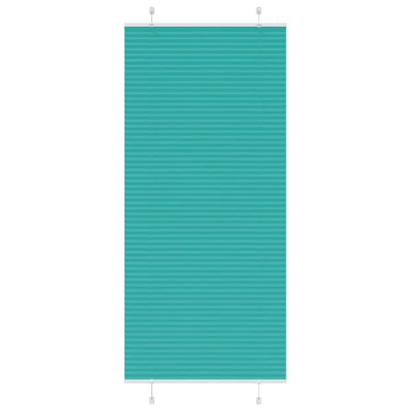 Plisserad persienn bensingrön 95x200 cm tyg bredd 94,4cm