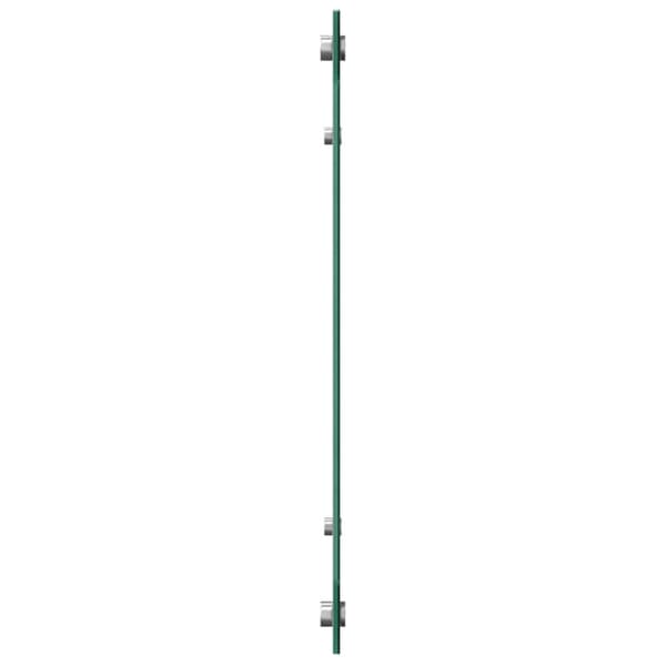 Köksskydd 2 pcs Mörkgrå 100 x 50 cm härdat glas