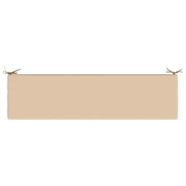 Bänk kudde SOEST 100% Polyester Gräddvit 150 x 40 x 8 cm