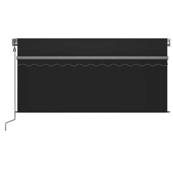 Automatiserad markis vindsensor rullgardin LED 3x2,5m antracit
