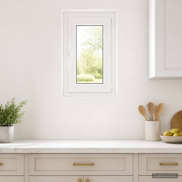 Källarfönster RISOR 50 x 80 cm PVC och glas