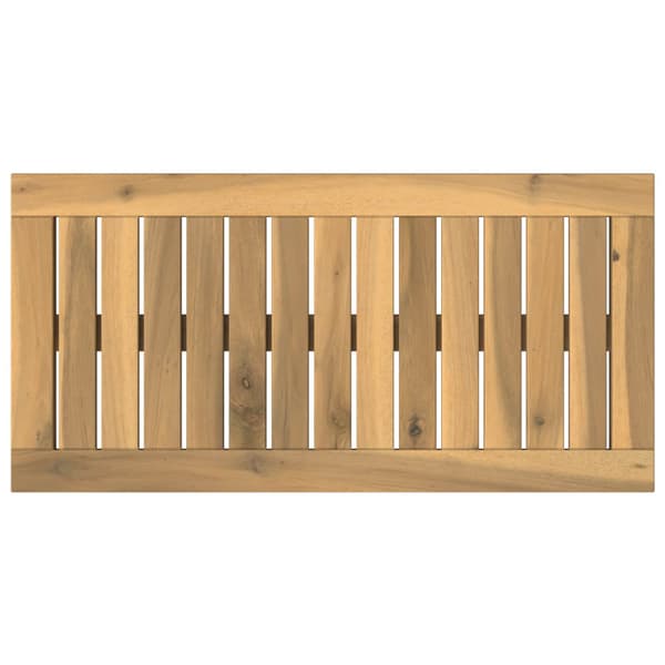 Bordsskiva 60,5 x 30 x 2 cm Rektangulär Massivt Akaciaträ Vit