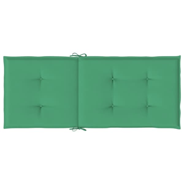 Stolsdynor 2 st grön 120x50x3 cm tyg