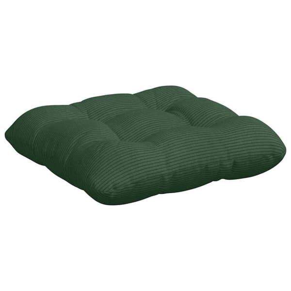 Sittkuddar 4 pcs Mörkgrön 40 x 40 cm Kordread tyg
