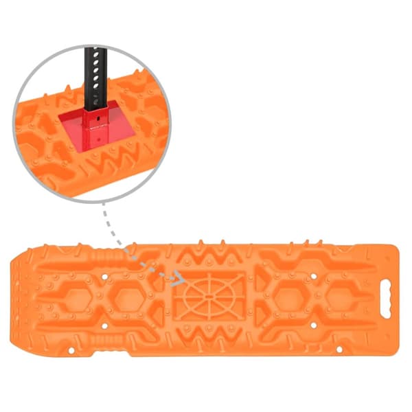 Greppmattor 2 st orange 107x31x7 cm nylon