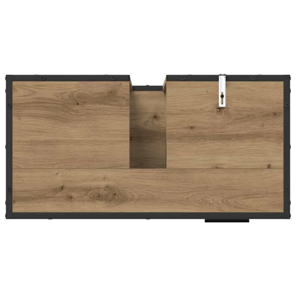 Badrumsmöbelset med låda 4 pcs Artisan Ek Konstruerat trä