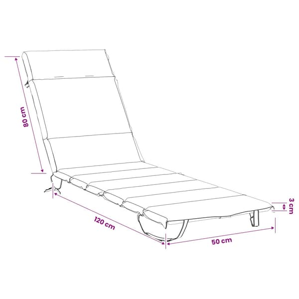Solstol Kudde GEMERT 100% Polyester Grön 200 x 50 x 3 cm