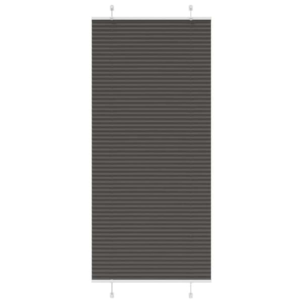 Plisserad persienn svart 85x200 cm tyg bredd 84,4 cm polyester