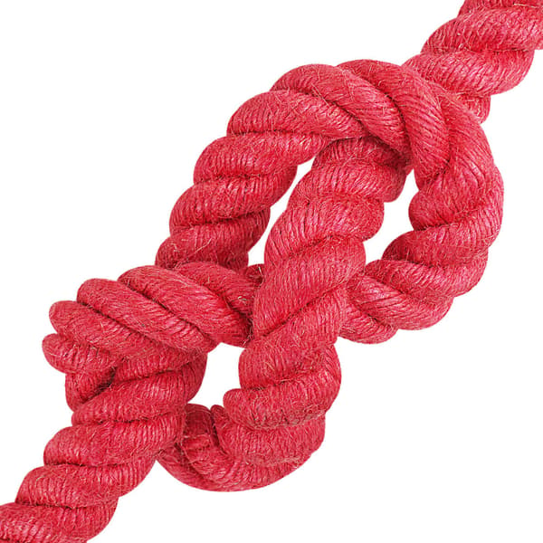 Juterep Röd 100% Tossa jute