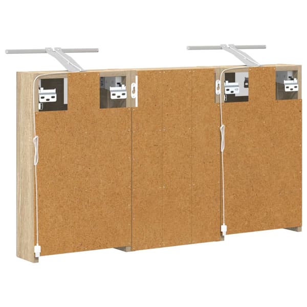 Badrumsskåpsset 3 st 90 x 10,5 x 50 cm Konstruerat trä