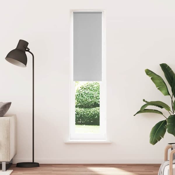 Rullgardin mörkläggning ljusgrå 55x230 cm tyg bredd 50,7 cm