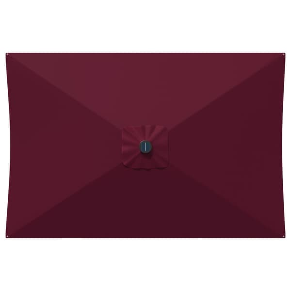 Trädgårdsparasol med LED Lampor 200 x 300 cm Polyester