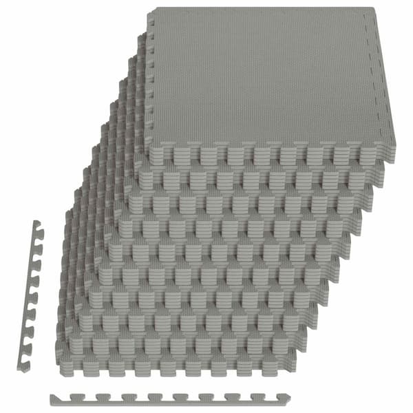 Pool grundmatta 40 pcs Grå 14,4 m² EVA-skum