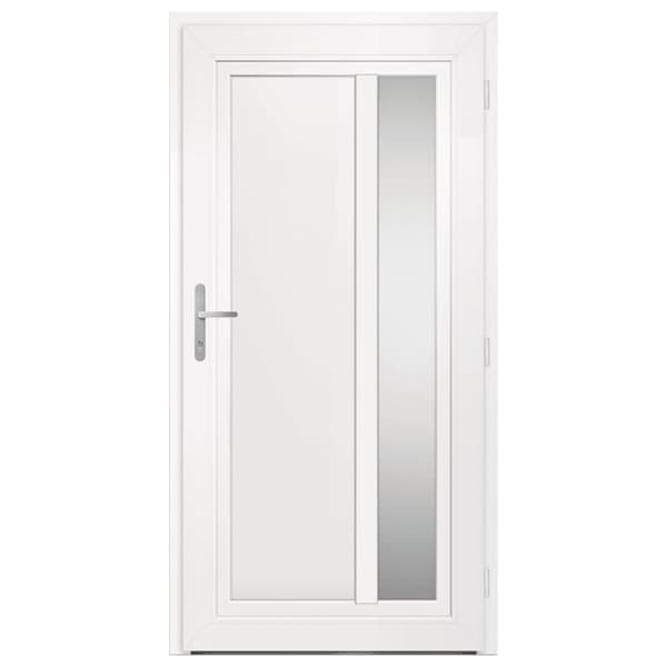 Ytterdörr vit 108x208 cm PVC