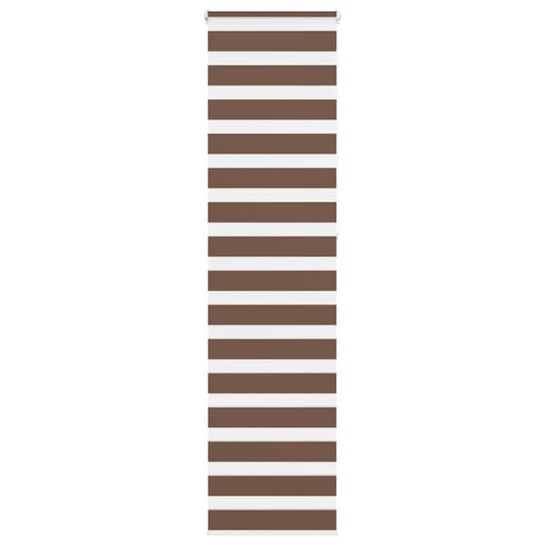 Rullgardin zebra brun 60x230 cm tyg bredd 55,9 cm polyester