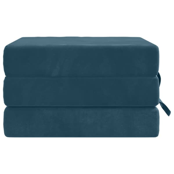 Fällbar Soffbed 75 x 67 x 45 cm Blå