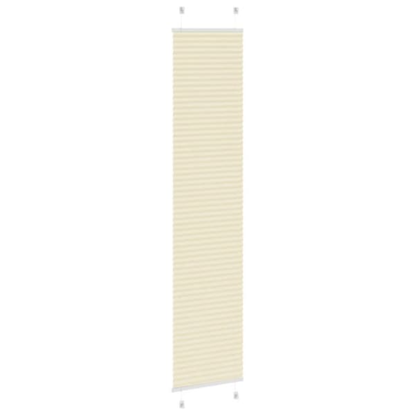 Plisserad persienn cremefärgad 50x200cm tyg bredd 49,4cm