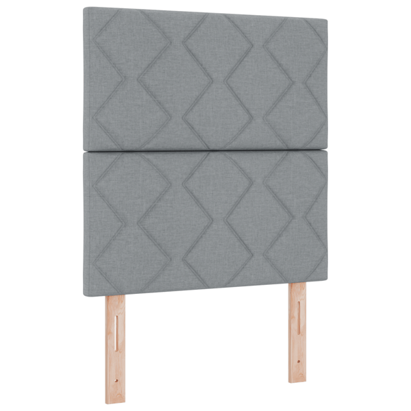 Huvudgavel Ljusgrå 80 cm tyg