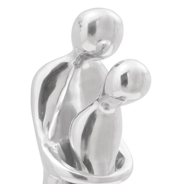 Skulptur Silver 10 x 16 x 49 cm Aluminium