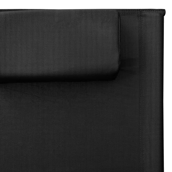 Solsäng textilen svart och grå