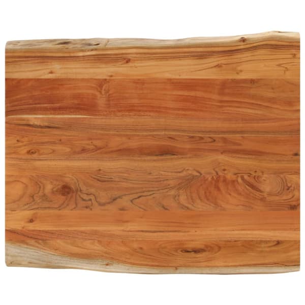 Bordsskiva 110x80x3,8 cm rektangulär massiv akacia levande kant