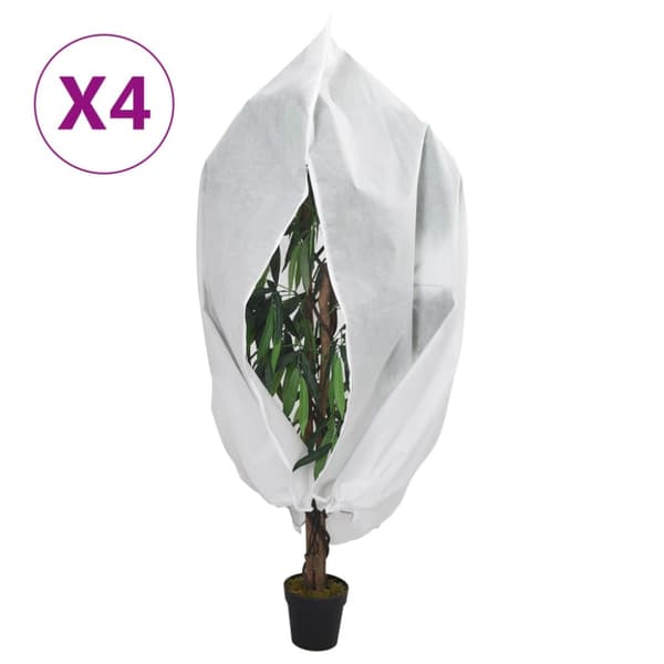 Fiberdukar med blixtlås 4 st 70 g/m² 3,93x3,5 m